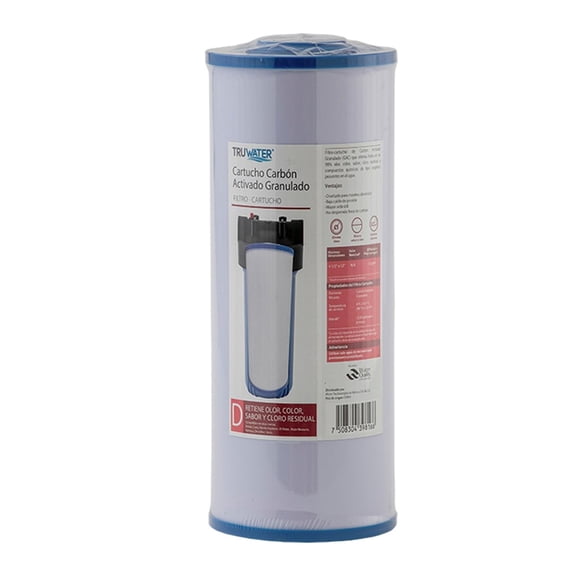 Filtro Carbón Activado Granulado Truwater 4.5"X12"