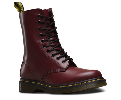 dr martens 10 hole cherry red