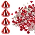 thumbnail image 1 of FRCOLOR rivet kit 100Pcs Crafting Studs Plastic Craft Rivets Crafting Rivet Studs Clothing Rivet Spike,0.28"X0.24"X0.24", 1 of 4