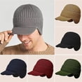 thumbnail image 3 of Joyhnny Cozyhead Beanie, Johnny Cozy Head Beanie, Winter Beanie with Brim,Men Warm Ear Protection Knitted Hat, 3 of 7
