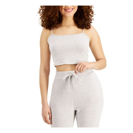 

ALFANI Intimates Gray Cropped Tank Sleep Shirt L