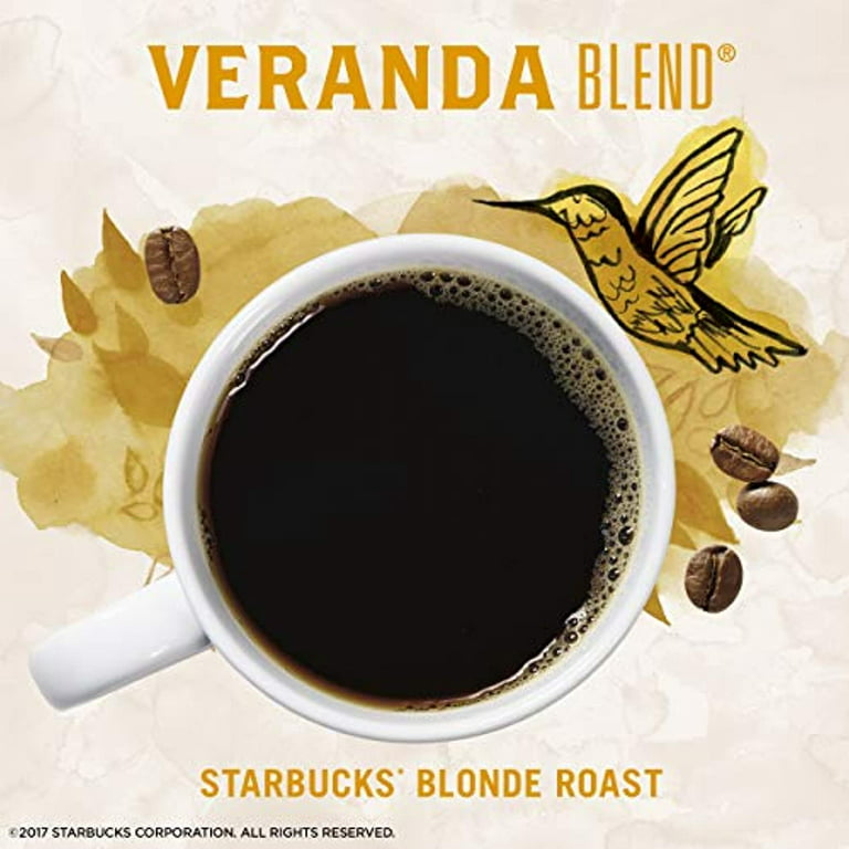 Starbucks Via Instant Coffee—Starbucks Blonde Roast Coffee—Veranda  Blend—100% Arabica—1 Box (50 Packets) 