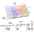 thumbnail image 4 of 1set 4 colors 3 styles Jewelry Beads Kits Including Round Glass Seed & Frosted Round & Flower Acrylic Beads Mixed color 3~12x3~12.5x2~7mm Hole: 0.8~2.5mm, 4 of 9