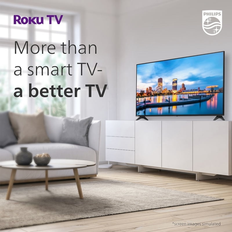 Philips 32" 1080p FHD Roku LED TV (32PFL6573/F7) display and camera view