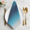thumbnail image 2 of Blue Teal Grey Ombre Cloth Napkins, Farmhouse Gradient Minimalist Washable and Reusable Dinner Napkins Set of 8, Table Napkin for Kitchen Party Birthday Wedding Hotel Housewarming 20"x20", 2 of 9