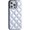 Silver, variant on For iPhone 12 Pro / 12 6.1" Phone Case,Shockproof Anti-Scratch Diamond-shaped Pattern PU Leather Back + TPU Protection,Glossy Elegant Ultra Slim Anti-fall Soft Durable Phone Case Cover,Silver
