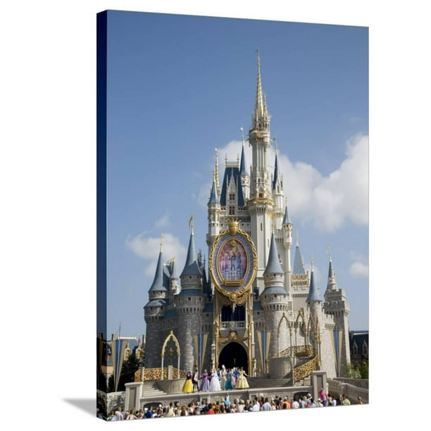 Gallery Wrapped Canvas Print Wall Art, Disney World Castle Shower Curtain