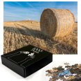 thumbnail image 2 of Ambesonne Landscape Jigsaw Puzzle Durable Cardboard, Autumn Themed Scenery, 1000 pcs, Sand Brown and Sky Blue, 2 of 5