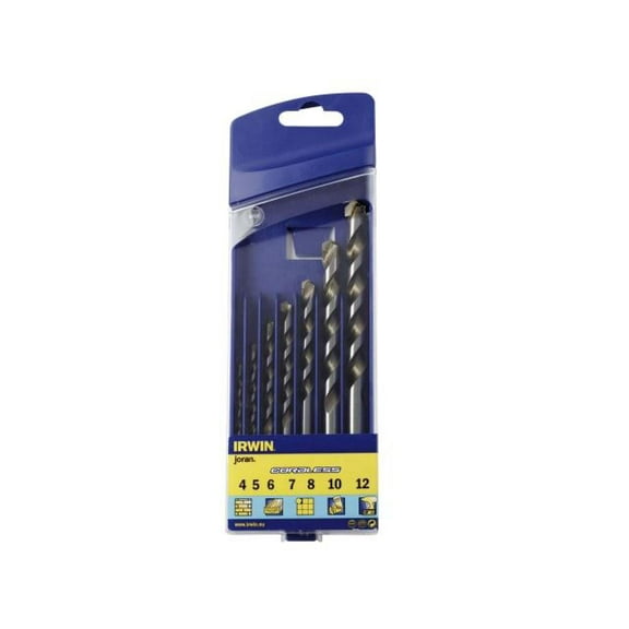 IRWIN - Cordless Multi-Purpose Drill Bit Set, 7 Piece 4-12mm