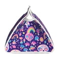 thumbnail image 3 of Lsque Skull mushroom rainbow Printed Long Tissue Box Cover Holder, Facial Paper Organizer Dispenser,Triangle with Bottom Belt, PVC Leather Decorative Organizer, 3 of 9