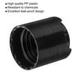 thumbnail image 4 of Uxcell 24/410 PP Plastic Disc Top Caps Press Cap, 48Pcs Durable Replacement Caps, Black, 4 of 6