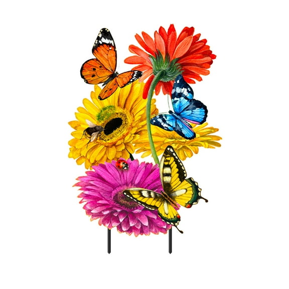 Briarwood Lane Garden Gerber Daisies Metal Art