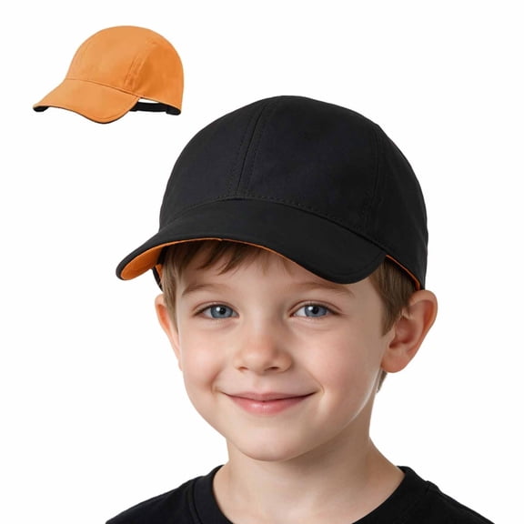 zrova Kids Baseball Cap Foldable Quick Dry, Adjustable Reversible Double Side Wear Sun Hat for Toddler Boys Girls