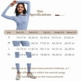thumbnail image 5 of Women’s One-Piece Jumpsuit Full-Length Long Sleeve Zip Front Slim Fit Stretchy Active Bodysuit Yoga Workout Gym Training Athleisure Lounge Wear Soft Lightweight Trendy Essentials, 5 of 12