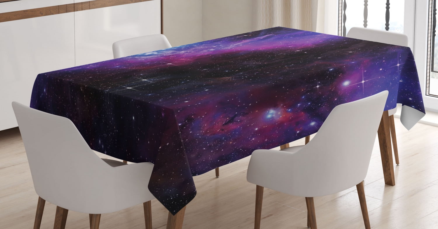 Space Tablecloth, Nebula Dark Galaxy with Luminous Stars and Cosmic