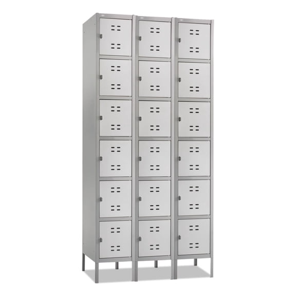 Safco Box Locker 3 Column in Gray