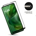 thumbnail image 4 of Screen Protector for Motorola Moto G 5G /Moto G 2025 Tempered Glass Screen Protector [Full Coverage] Curved Black Edged 9H Hardness Glass Screen Protector - Clear Black, 4 of 10