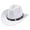 White, variant on Stylish Unisex Cowboy Hat With Metal For Concerts Outdoor Events And Party Wear Elegant Western Fashion Accessory