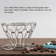thumbnail image 5 of Soporte de goteo de café plegable de acero inoxidable Portátil vertido sobre filtro dispensador cono reutilizable soporte para casa de plata seitruly  HA009959-01B, 5 of 6