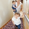 thumbnail image 2 of Leaves Collection Contemporary, Cozy, Vibrant and Soft Stair Mats & Rugs, 9'' x 28'', 2 of 6