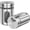 2 pcs salt shaker, variant on 2 PCS Stainless Steel Salt and Pepper Shakers with Adjustable Pour Holes – Elegant Glass and Metal Spice Shakers for Coarse, Kosher, Sugar, Cinnamon, and Spices