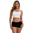 thumbnail image 4 of Unique Bargains Seamless Ice Silk Lace Trim Slip Shorts S Black Y2, 4 of 6
