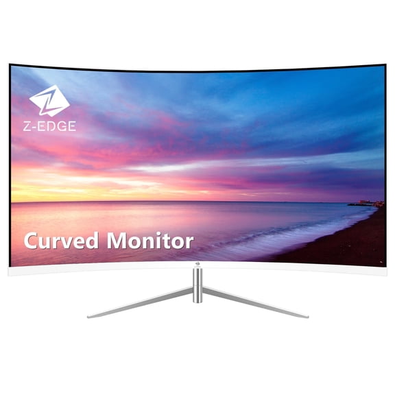 Used: Z-Edge 27-inch Curved Monitor Full HD LED Monitor 1920x1080 75Hz 5ms VGA HDMI Port Dual Speaker