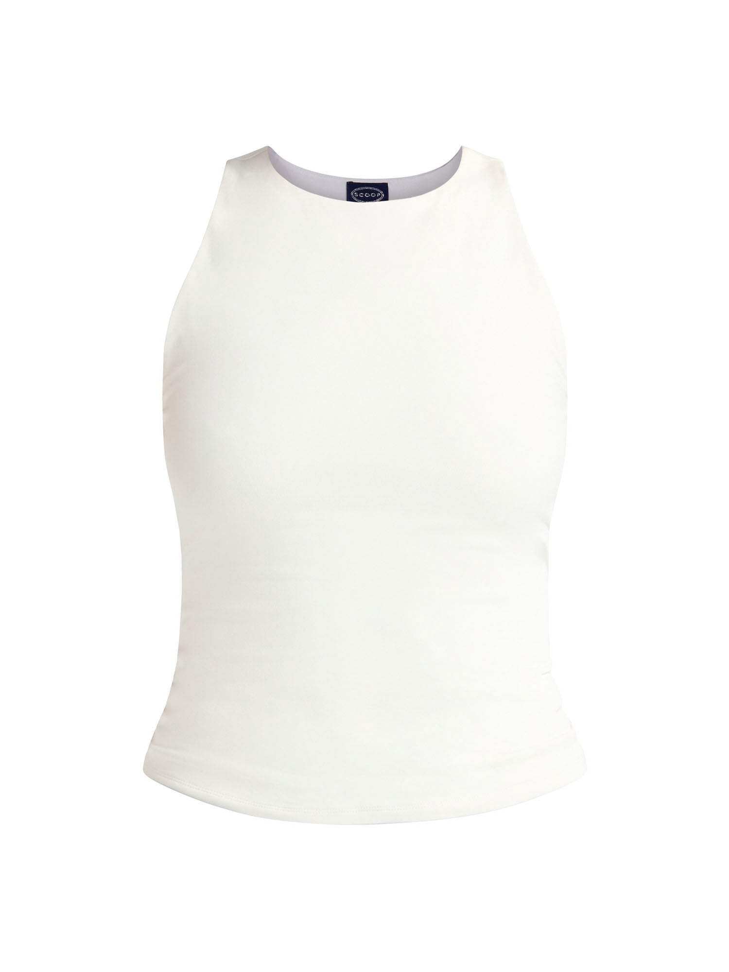 Scoop Women's High Neck Contour Tank Top, Sizes XS-XXL