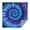 Blue Purple Tie, variant on Colorful Tie Dye Mandala Pattern Square Tablecloth,Waterproof Square Table Cover,Wipeable Spillproof Washable Table Cover for Home Kitchen Party Decor 42"X42"(107x107cm)