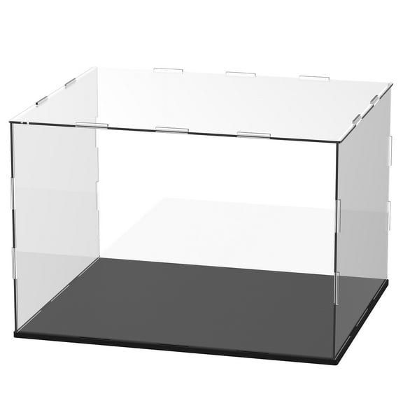 Uxcell Clear Acrylic Display Case, 12 x 10 x 8 Inch Assemble Acrylic Display Box Dustproof for Action Figures/Model/Collectibles/Doll