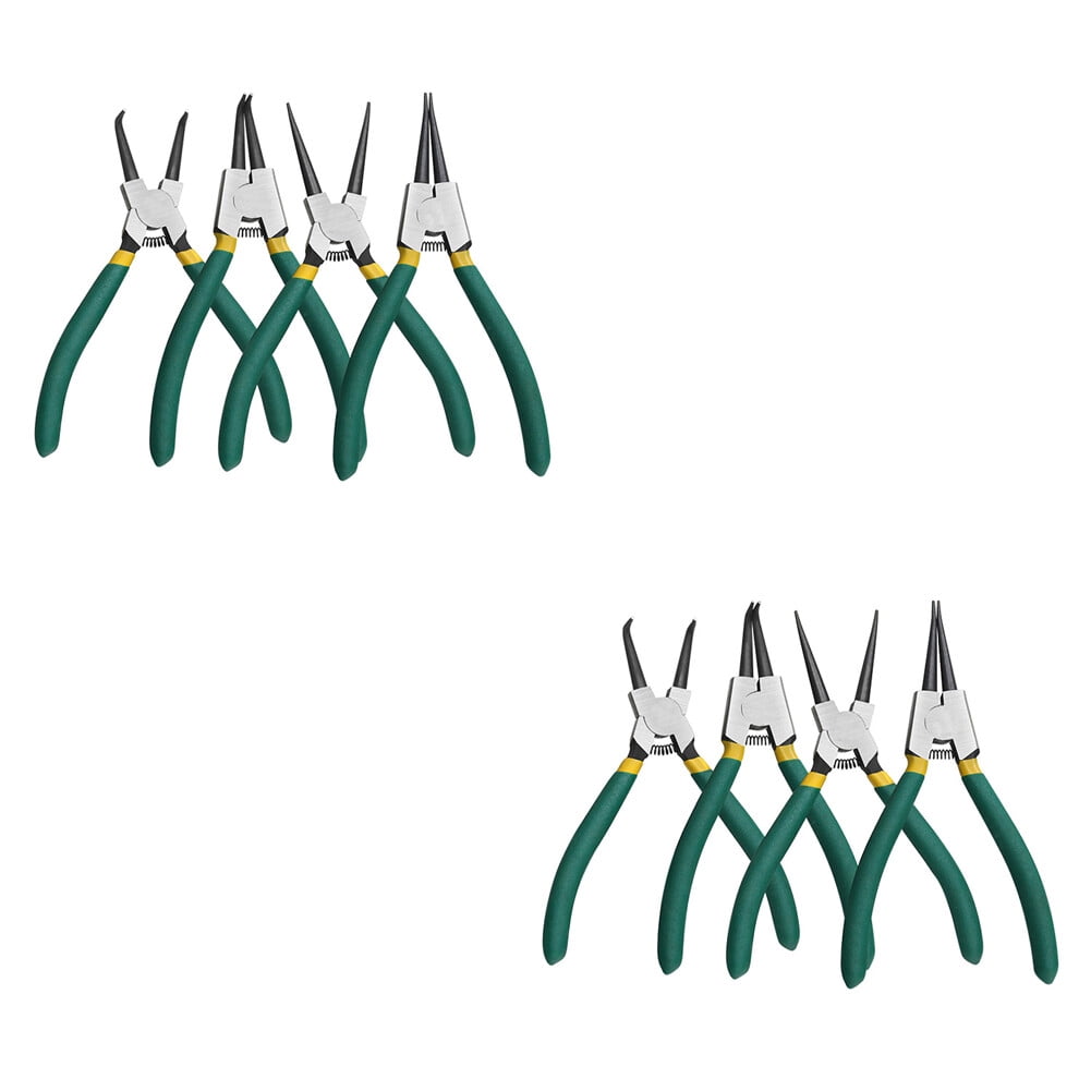 US 1-2 Sets of 4-Pc Heavy Duty Circlip Pliers Snap Ring External Internal Kit 7'