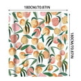 thumbnail image 3 of Specialoffer！Fruit Print Shower Curtain 70x70 Inch With 12 Plastic Hooks Waterproof Shower Curtain Bathroom Heavy Side Shower Curtain Machine Washable Quick Dry Shower Curtain Liner With Magnets, 3 of 8