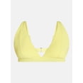 thumbnail image 5 of Time and Tru Women's and Women's Plus Ribbed Tall Triangle Bikini Top, Sizes XS-3X, 5 of 5