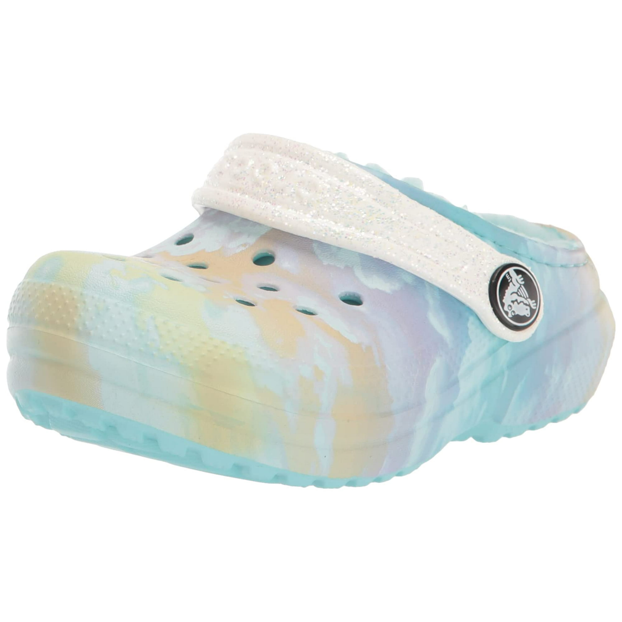 Kids tie dye crocs best sale