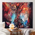 thumbnail image 1 of (150 130 Cm) Tapisserie Arbre De Vie, Tapisserie Motif Psychdlique, Tapisserie Murale, Chambre Salon Dortoir Dcoration Murale Arbre De Vie Tapiss, 1 of 5