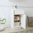 thumbnail image 3 of Vanity Art 15" W Birch Plywood Freestanding Single Base Storage Cabinet with Soft Close Door, 3 of 9