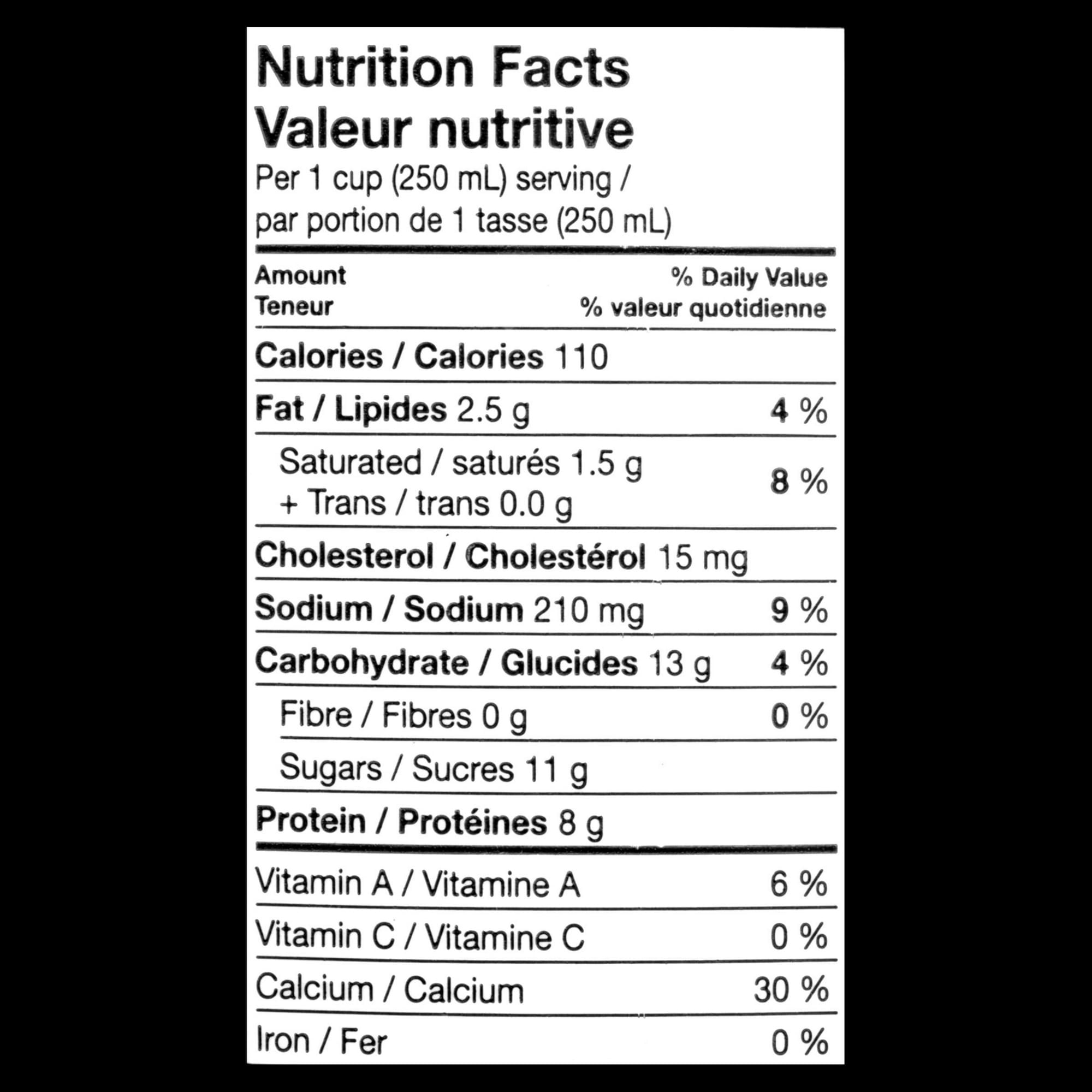 lait de beurre beatrice 1%