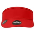thumbnail image 2 of Decky 3015 High Profile Cotton Visors Hat-Red, 2 of 3