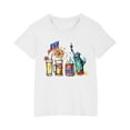thumbnail image 2 of MKOSPLRT 3-10 Years Kids Short Sleeve Holiday Shirt Crew Neck Independence Day Tshirts Funny American Flag Shirts, 2 of 8