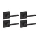 thumbnail image 1 of Kwikset Casey Manija de puerta de entrada con cerradura y llave, palanca exterior reversible con llave segura, para entrada principal y dormitorios, negro mate, paquete de 4, SmartKey Rekey Security y, 1 of 7