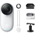 thumbnail image 2 of Insta360 GO 3S (64GB, White) Waterproof Tiny Mighty 4K Action Camera Bundle with Action Camera Gadget Case &  Lens Cleaning kit + 2 Year CPS Enhanced Protection Pack, 2 of 12