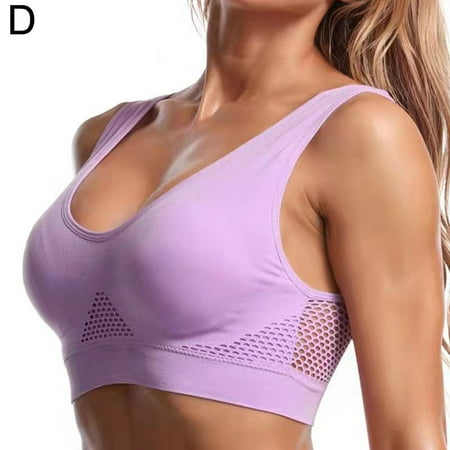 Sports Bras For Women Wirefree Mesh Breathable Underwear Push | Up Br Pads Z3I4