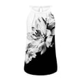 thumbnail image 3 of ALLLIST Womens Tops Black Sleeveless Crew Neck Floral Tank Tops Tank Tops for Women S, 3 of 3