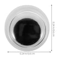 thumbnail image 2 of Miangastore Autocollants pour les Yeux Plastique Blanc 400 Pcs 0.2 Po Dos Adhésif Rond, 2 of 8
