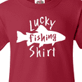 thumbnail image 4 of Inktastic Lucky Fishing Shirt- Fish Youth T-Shirt, 4 of 5