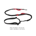thumbnail image 5 of Heavy Duty Bungee Dog Leash, 360 Degrees Rotation Durable Nylon Reflective Strip Elastic Dog Leash with 2 Padded Handles for Large Dogs for Training Blue,Black,Red,Orange, 5 of 5