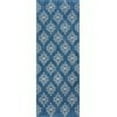thumbnail image 3 of Veranda Transitional 2.7' x 7' Indigo and Light Gray Polypropylene Outdoor Area Rug, 3 of 8