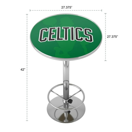 Boston Celtics NBA Fade Chrome Pub Table - Green, Black, White