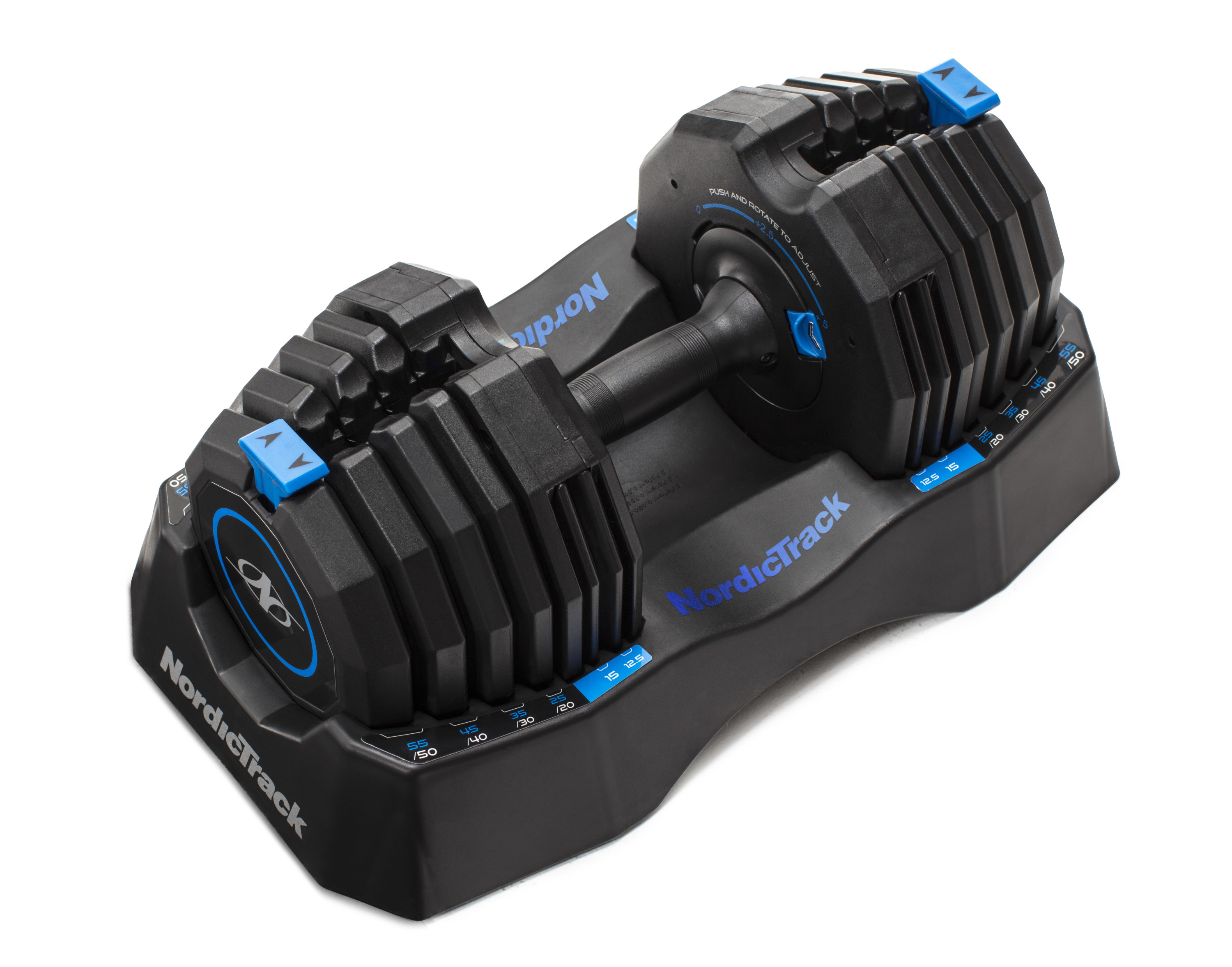 NordicTrack Select-A-Weight 55 lb. Adjustable Dumbbells with Fitted Storage Tray, Sold as Pair - image 4 of 59