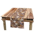 thumbnail image 1 of Floral Table Runner, Colorful Art Depiction of Flowers and Olive Branches with Leaves, Dining Room Kitchen Rectangular Runner, 3 Sizes, by Ambesonne, 1 of 2